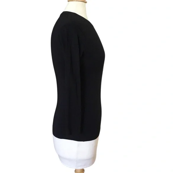 ATM Anthony Thomas Melillo Black Long Sleeve Fitted Shirt - Picture 2 of 8